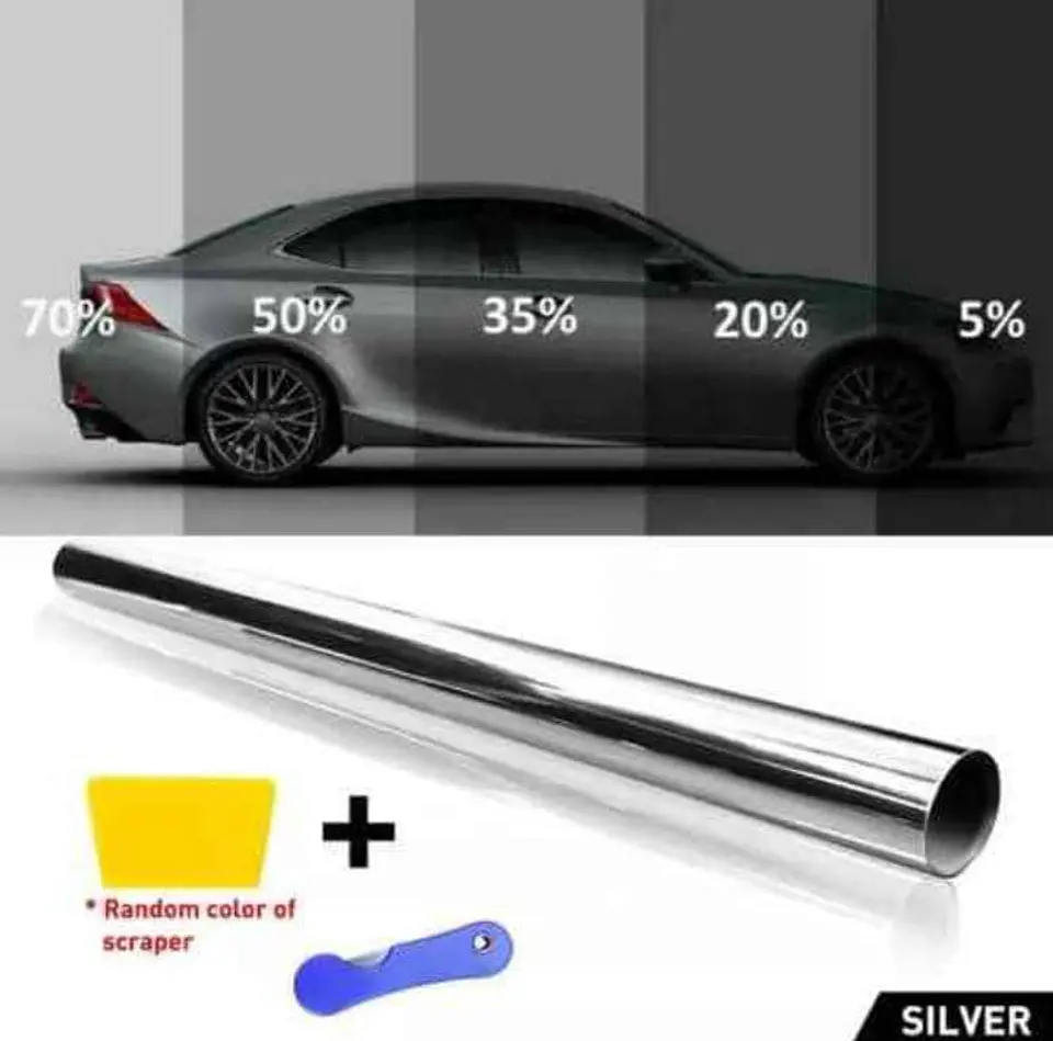 Papel polarizado para vidrios de autos tipo espejo para protección 11