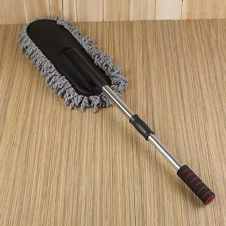 Mopa plumero microfibra extensible, elimina polvo 15