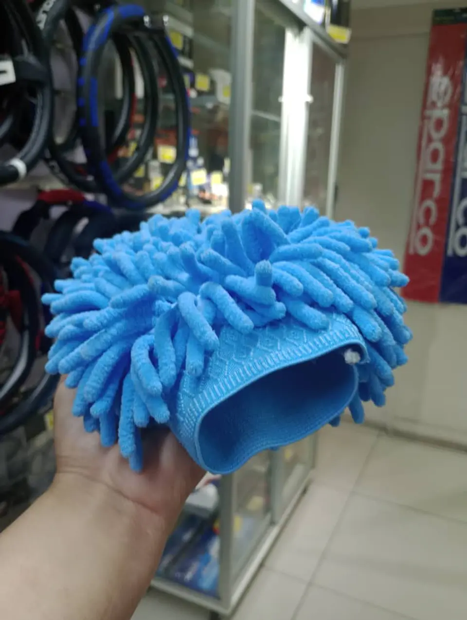 Guante de felpa microfibra para lavado limpieza de autos de doble cara 3