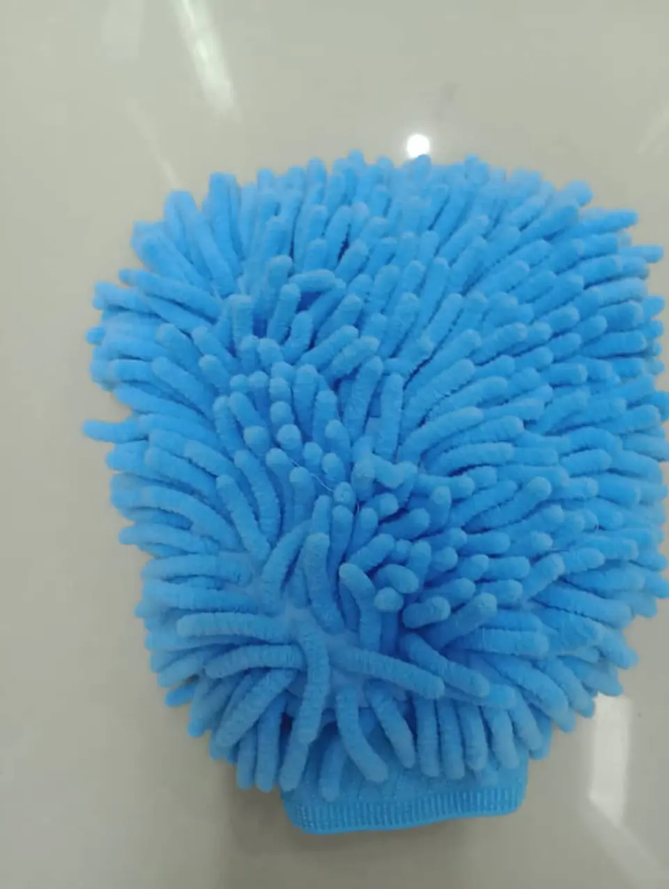Guante de felpa microfibra para lavado limpieza de autos de doble cara 5