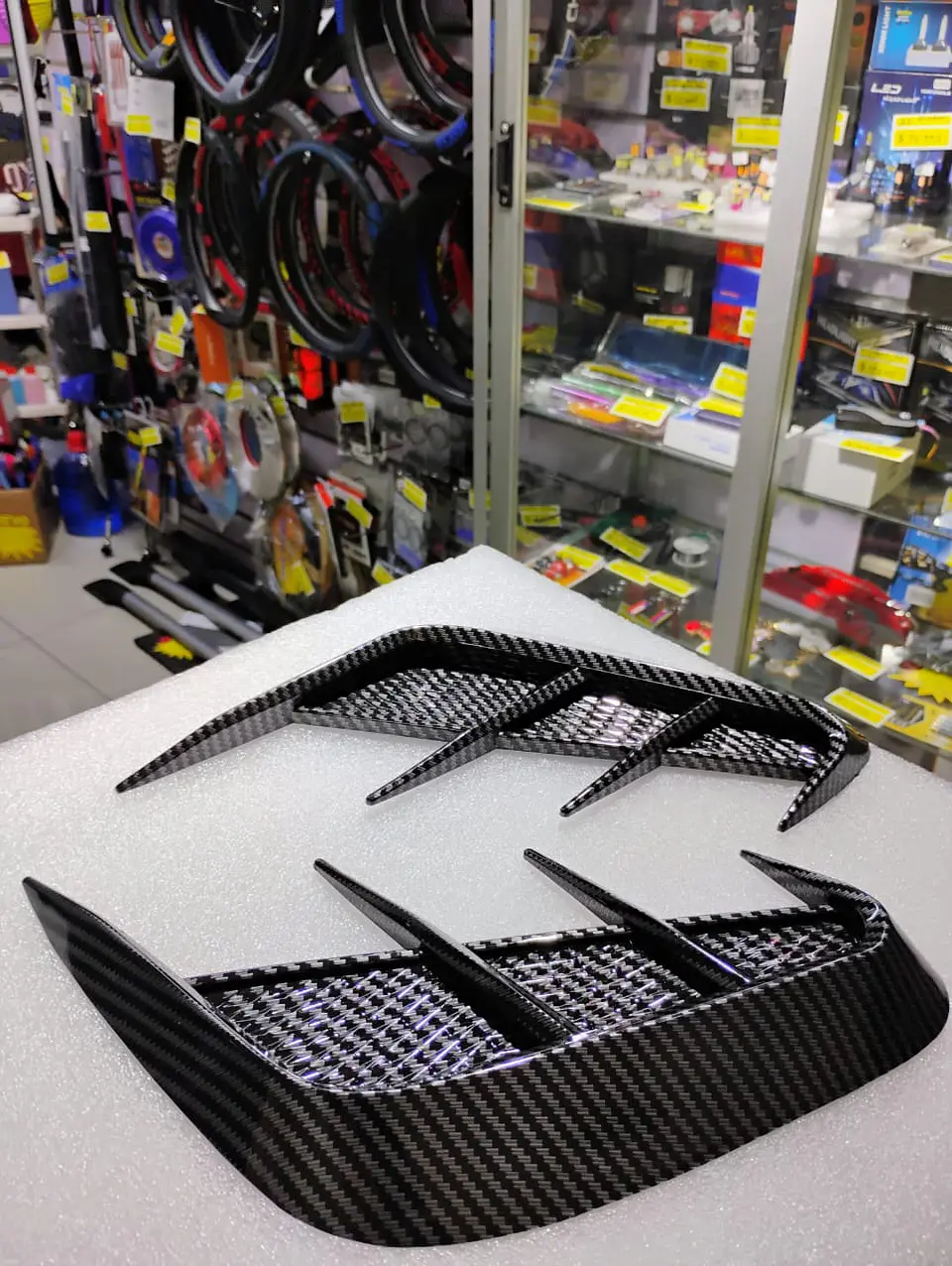 X2 Tomas de flujo de aire tunning tipo fibra de carbono 4 puntas 3