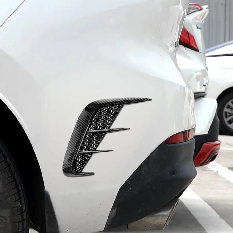 X2 Tomas de flujo de aire tunning tipo fibra de carbono 4 puntas 12