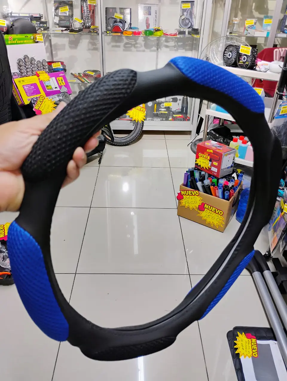 Funda cubre Volante de autos standard 38cm ergonómico con goma 1