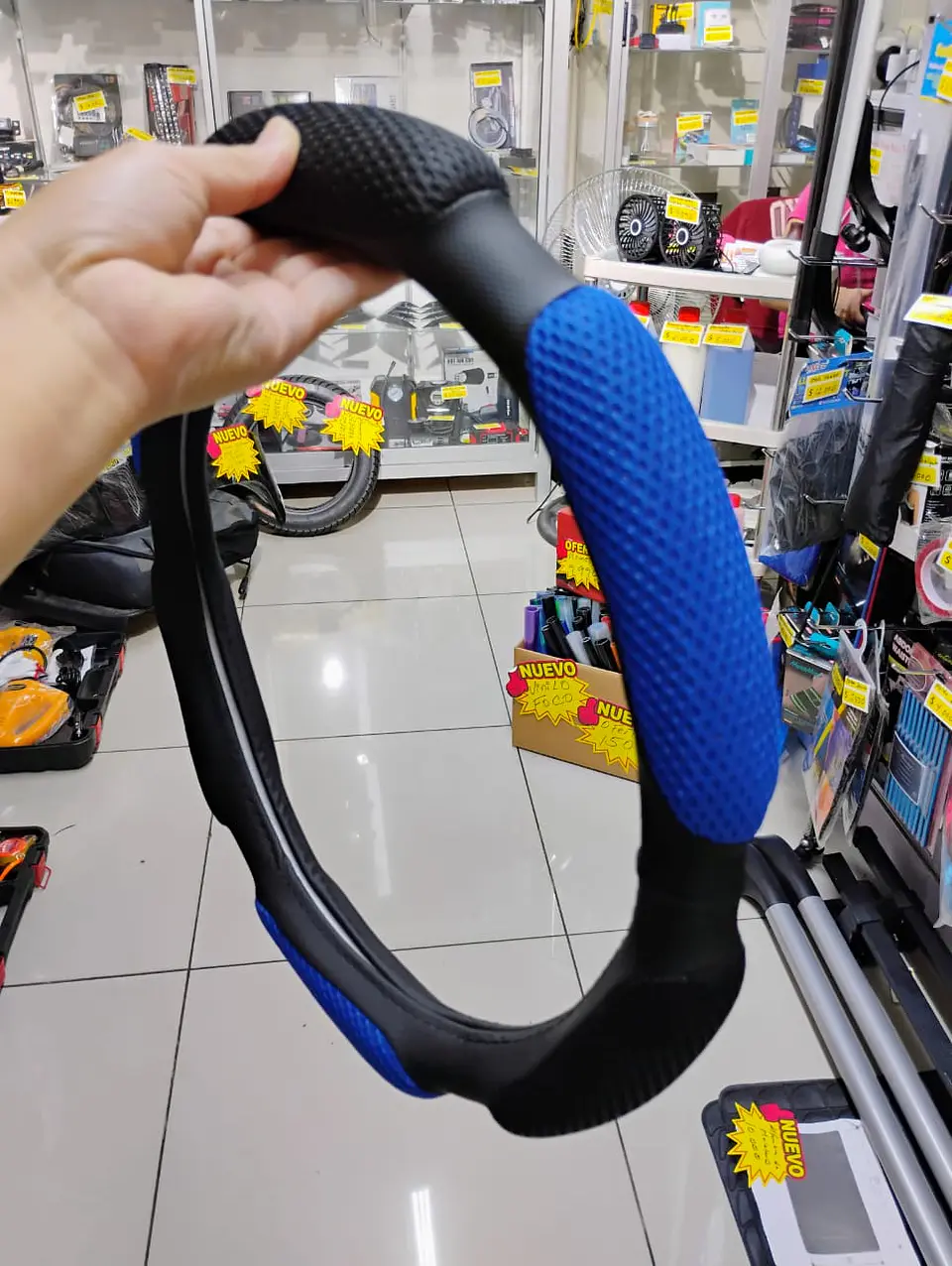 Funda cubre Volante de autos standard 38cm ergonómico con goma 2