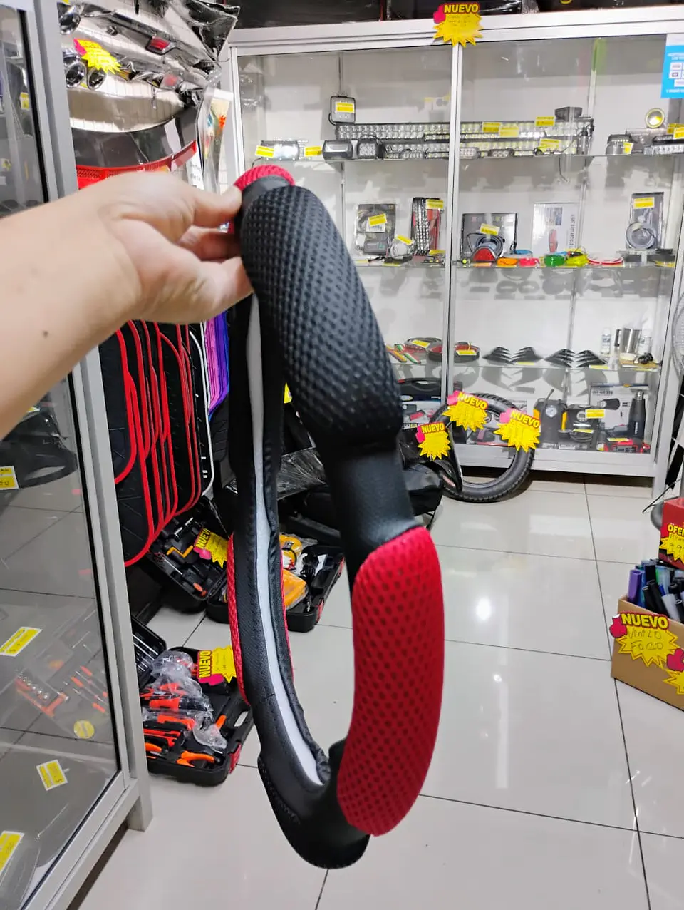 Funda cubre Volante de autos standard 38cm ergonómico con goma 1