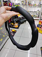 Funda cubre Volante de autos standard 38cm ergonómico con goma negro - Miniatura 2