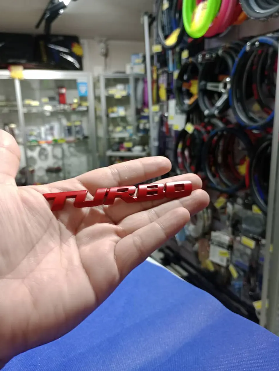 Pegatina emblema de Metal TURBO 3D para autos turbo 2