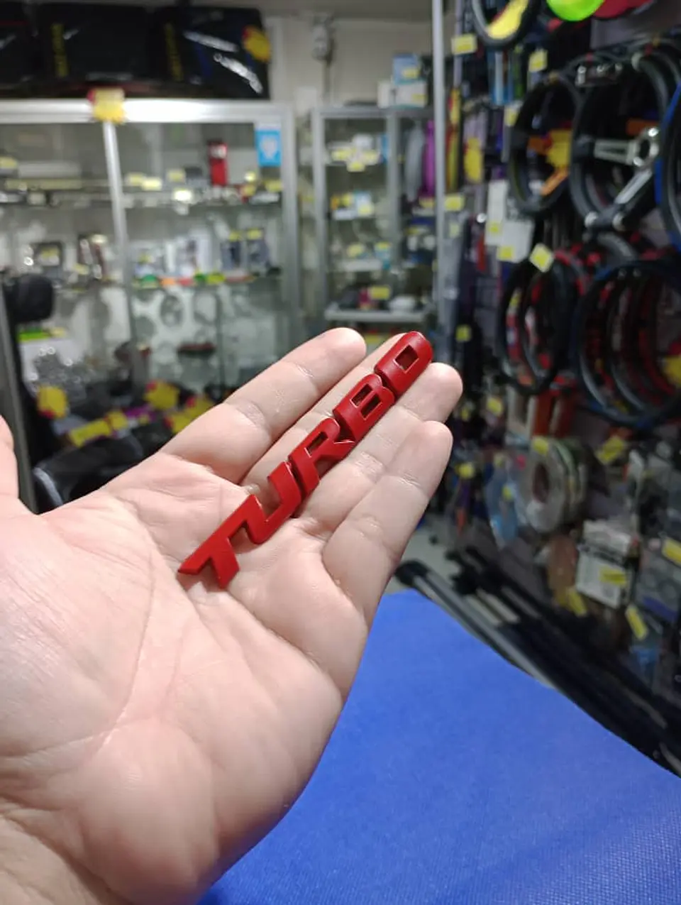 Pegatina emblema de Metal TURBO 3D para autos turbo 7