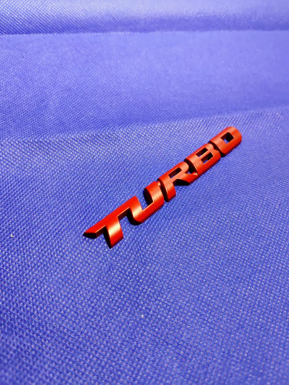 Pegatina emblema de Metal TURBO 3D para autos turbo 8