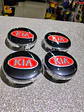 X4 Tapa centro llantas Kia logo 60mm 56mm - Rojo - thumbnail 10