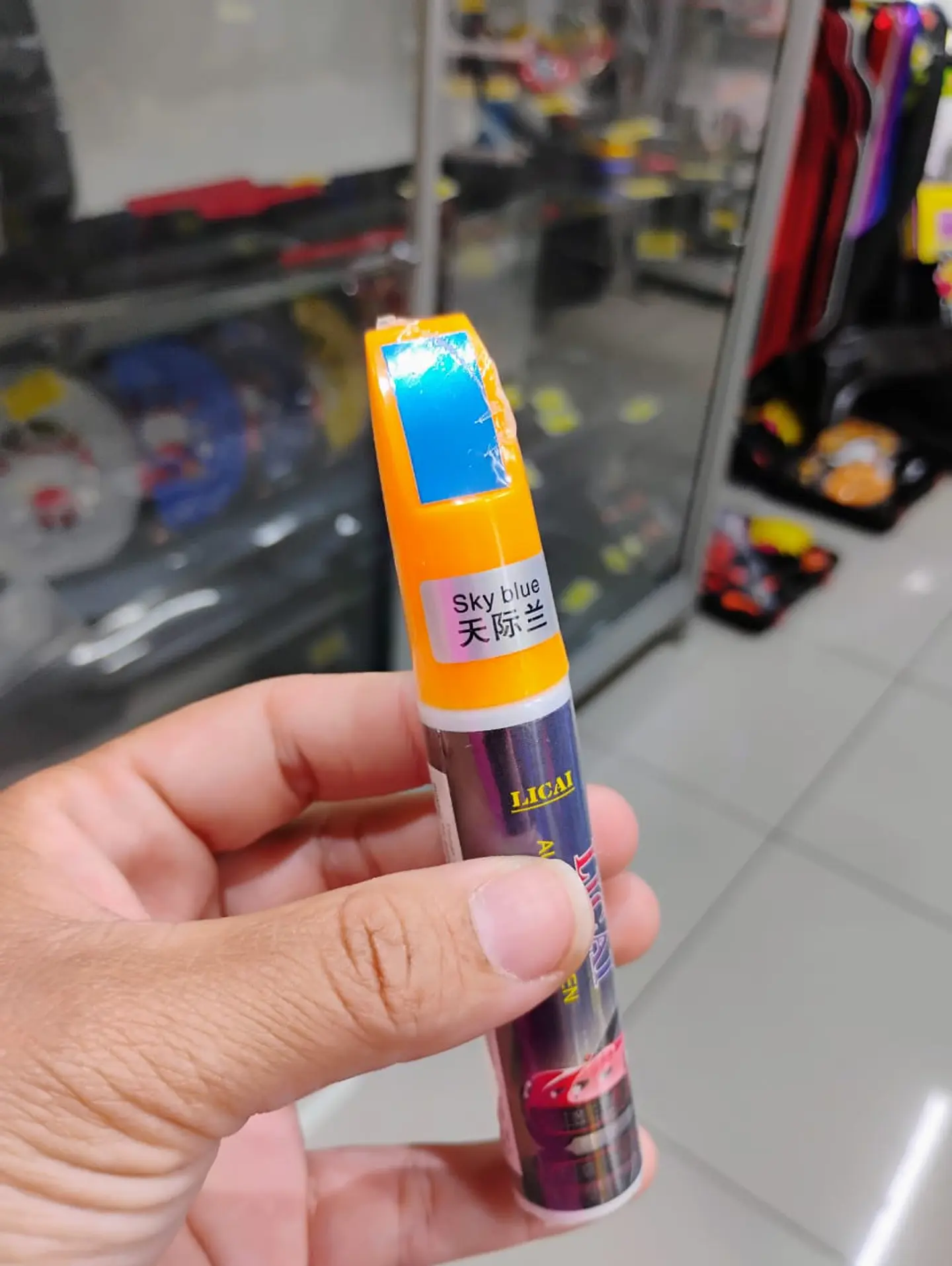 Lápiz de pintura relleno para arañazos - Azul 3
