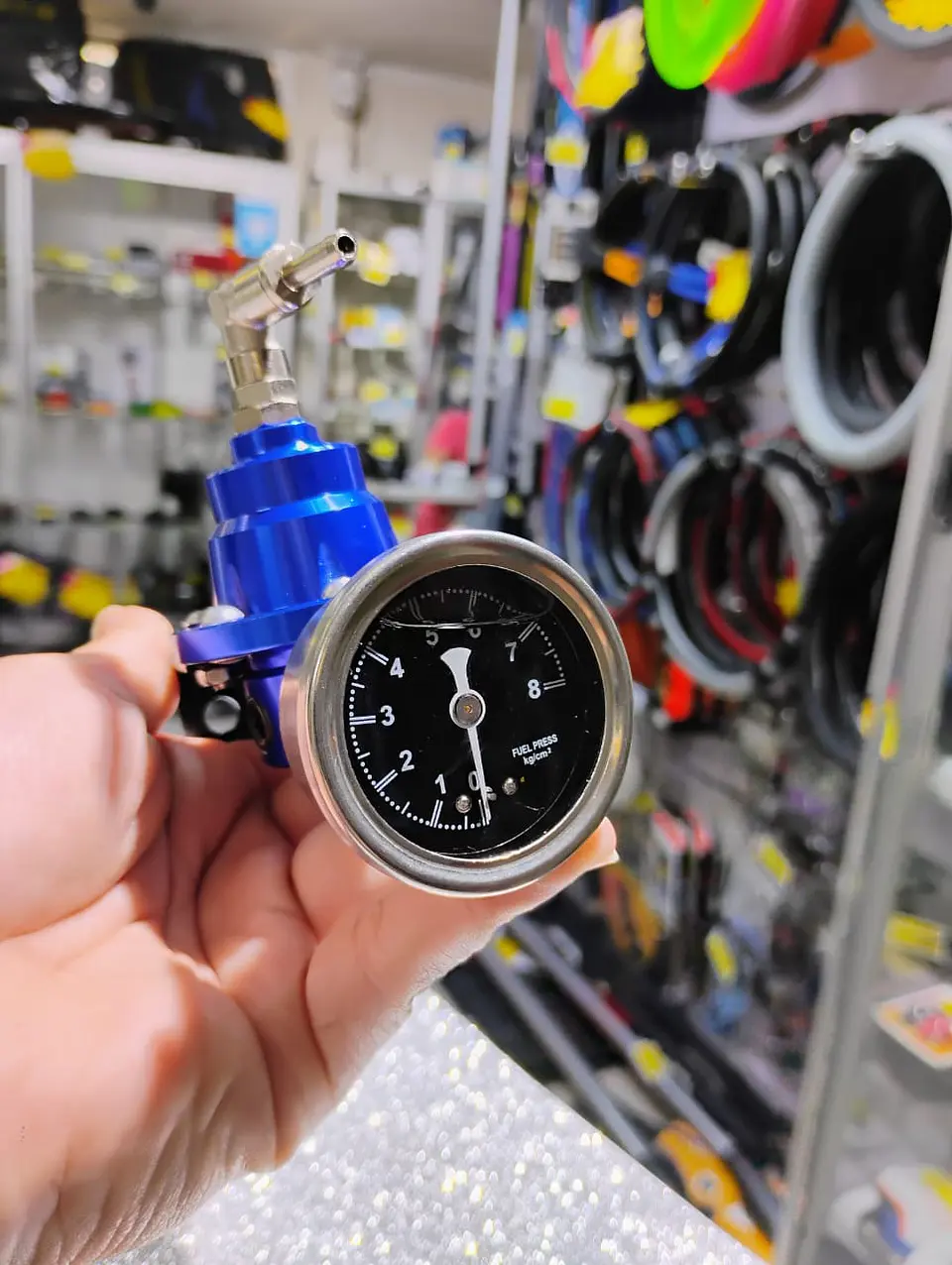 Regulador presión bencina Tomei tipo S - Azul 3