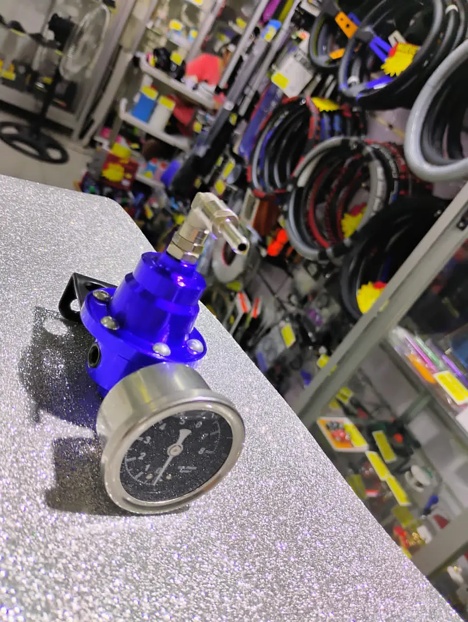 Regulador presión bencina Tomei tipo S - Azul 6