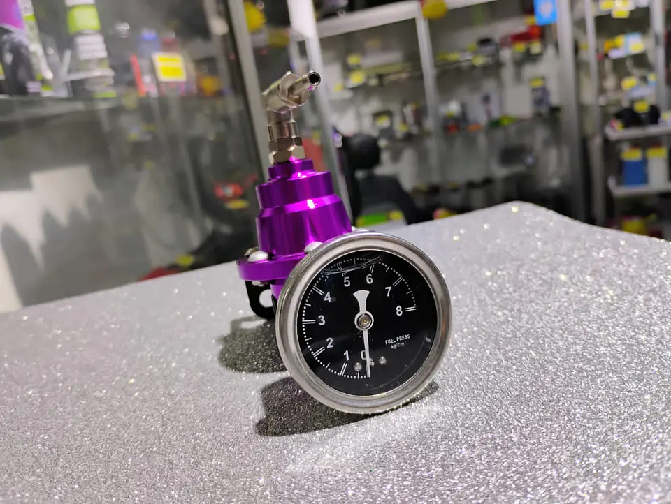 Regulador de presión de Bencina Combustible tipo S color púrpura 8