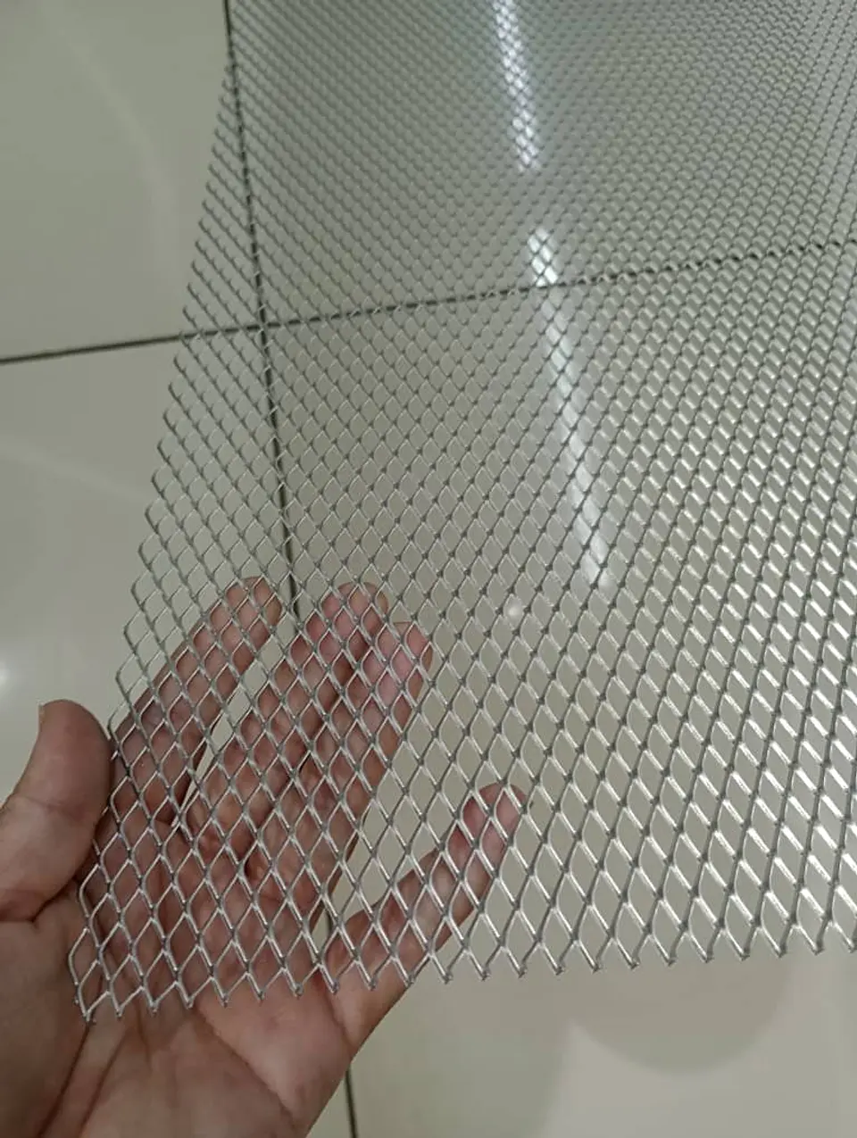 Malla Universal para parrilla de auto, malla de aleación de aluminio 10