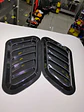 X2 Cubiertas Toma de flujo de aire para capot de autos decorativa - thumbnail 4