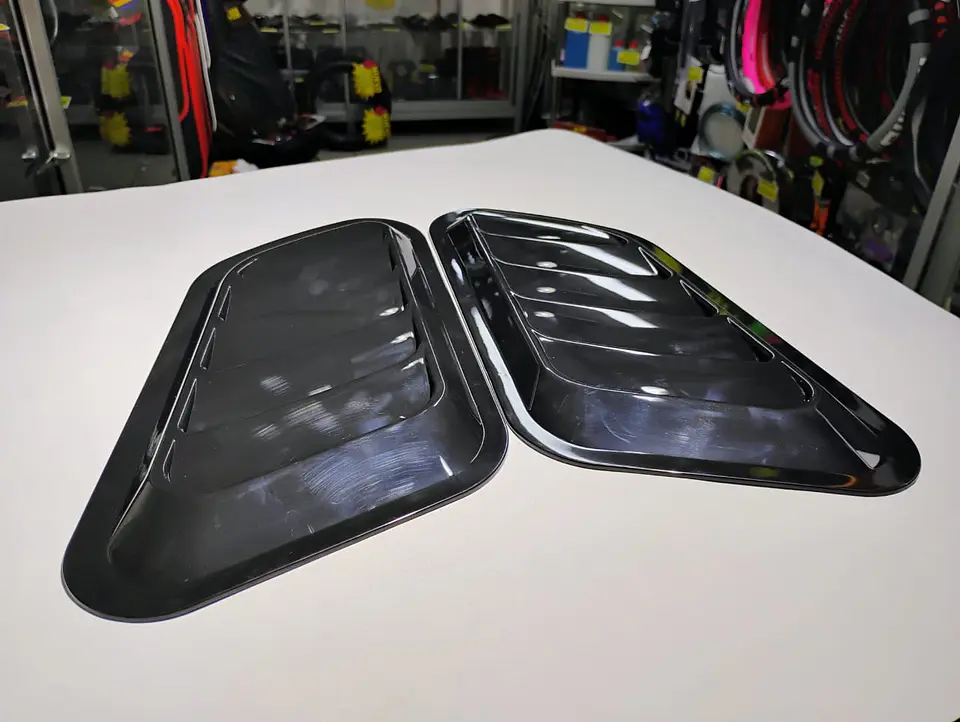 X2 Cubiertas Toma de flujo de aire para capot de autos decorativa 6