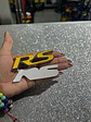 Emblema pegatina - adhesivo metálico RS camionetas SUV amarillo con - Miniatura 2
