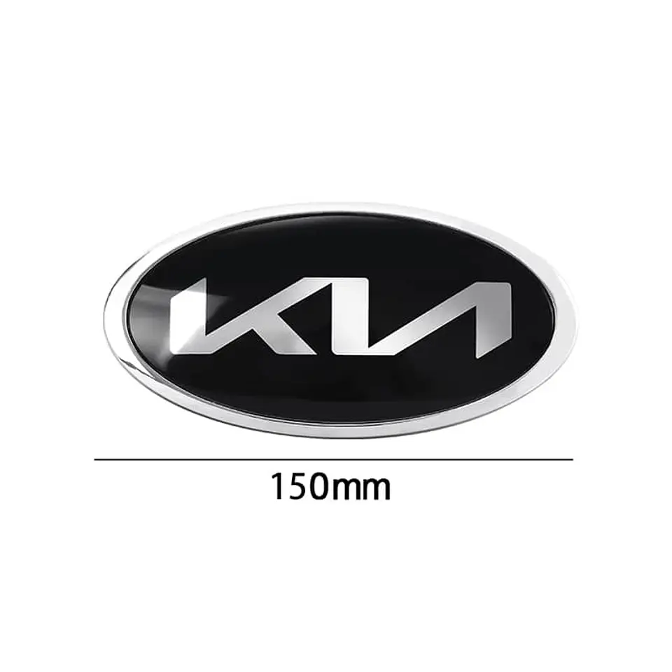Emblema pegatina de rejilla delantera y trasera Kia logo 15x7.5cm 2