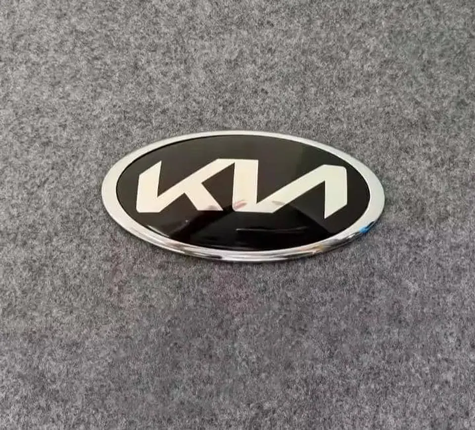 Emblema pegatina de rejilla delantera y trasera Kia logo 15x7.5cm 8