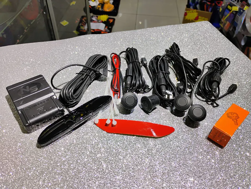 Kit Sensor Retroceso de goma con luz y sonido para Automóviles y 6