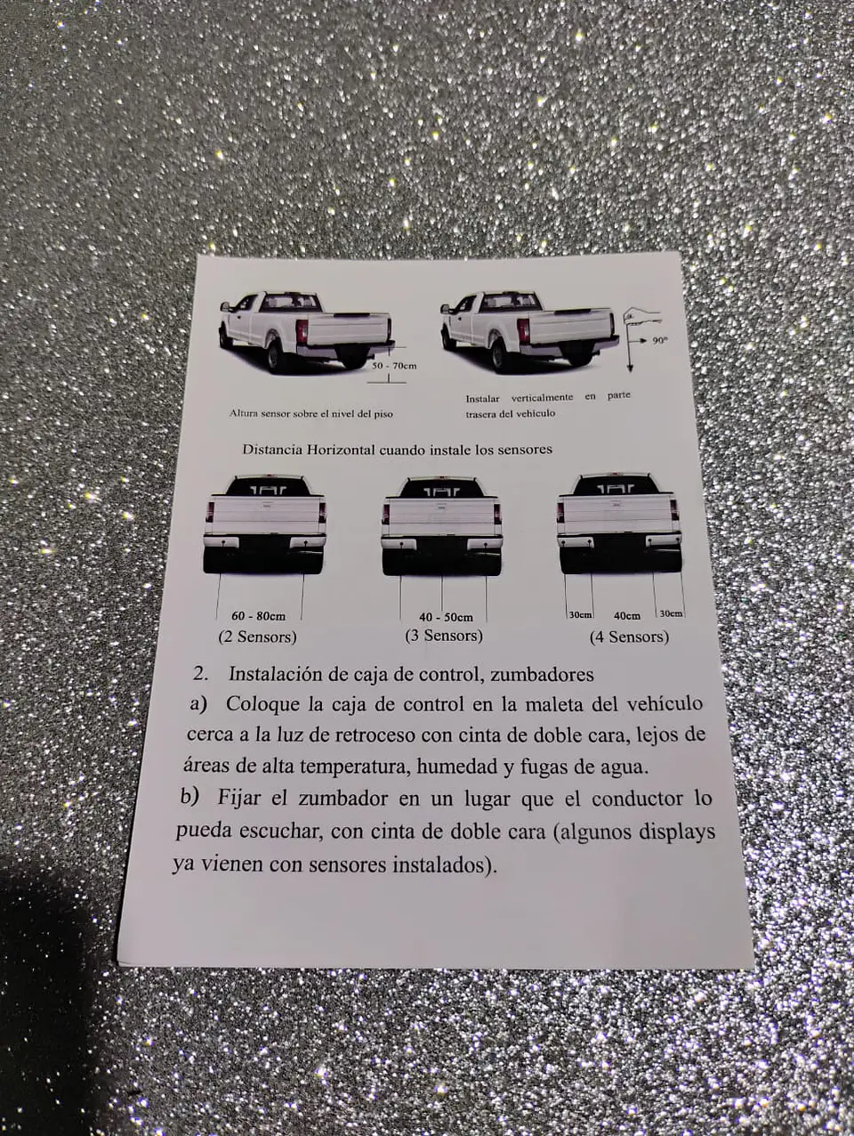 Kit Sensor Retroceso de goma con luz y sonido para Automóviles y 8