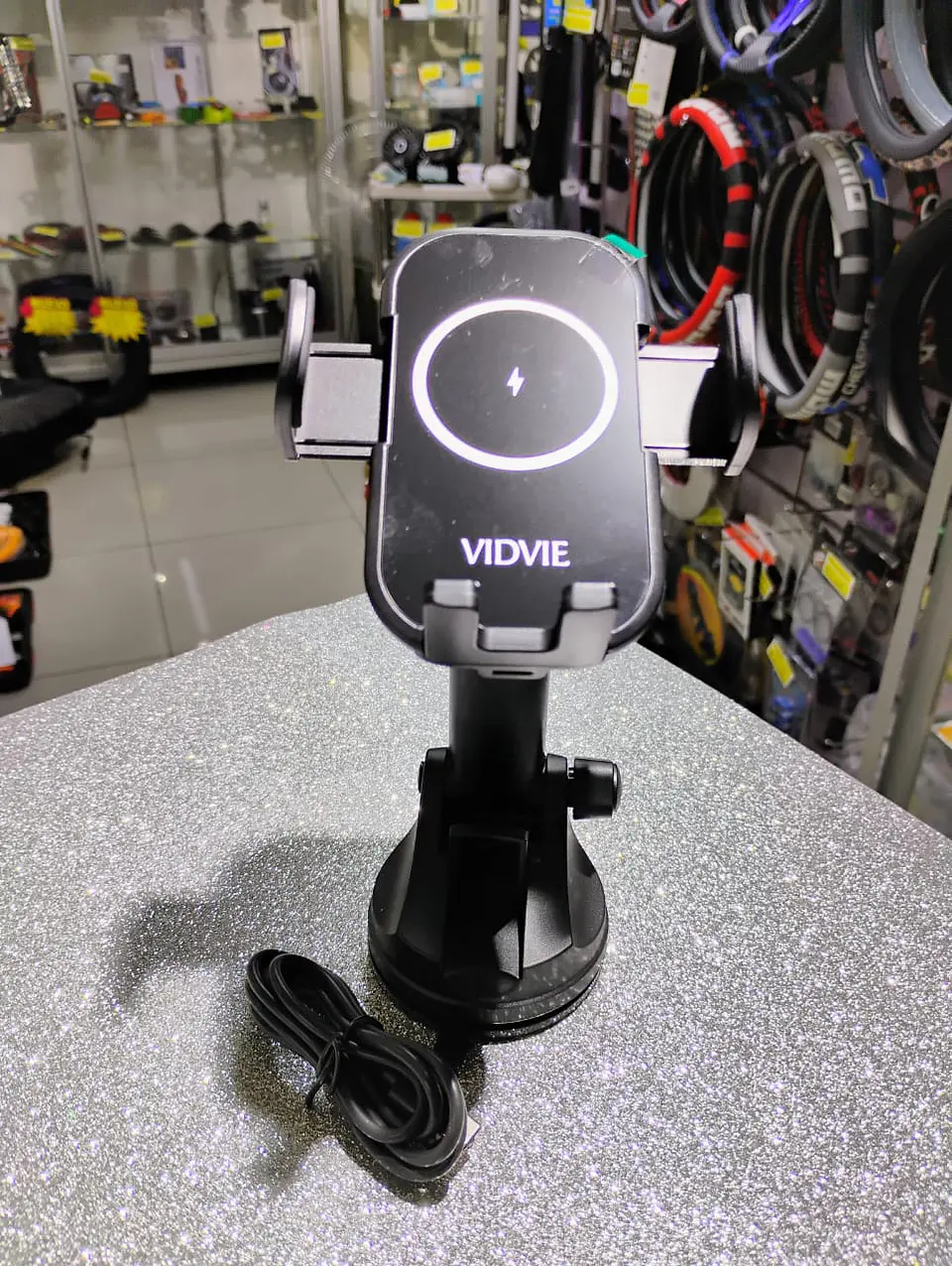 Soporte cargador inalámbrico de celular smartphone 15W 1