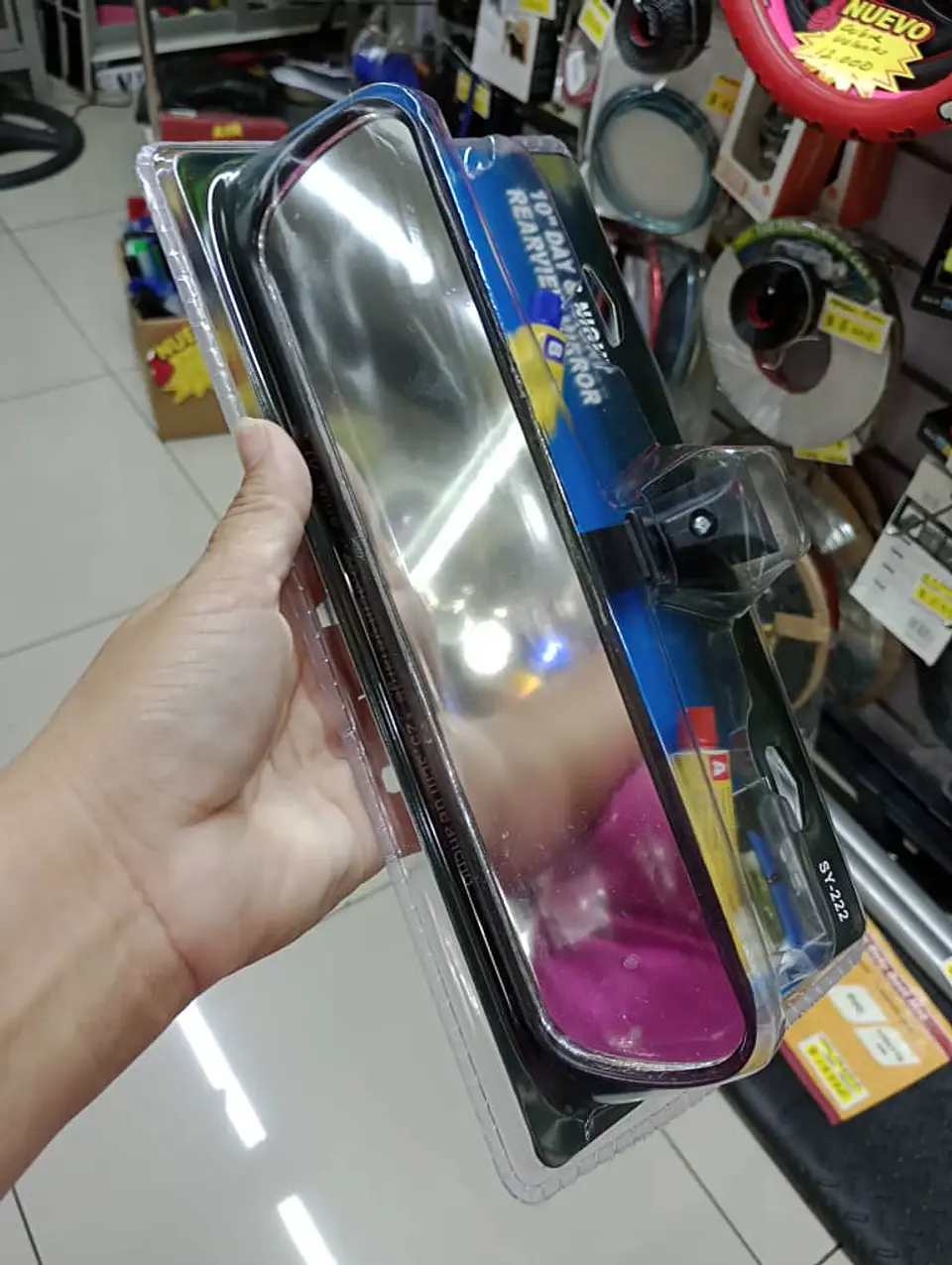 Espejo Retrovisor universal con base de montaje de fácil instalación 7