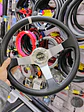 Volante de auto universal deportivo SPARCO con botón de bocina PLATA - thumbnail 4