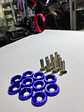 Set de 10 tornillos con 10 arandelas hexagonales M6 de aluminio azul - Miniatura 12