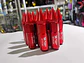 Set kit de tuercas para llantas de auto punta de bala 20 piezas rojo - Miniatura 8