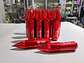 Set kit de tuercas para llantas de auto punta de bala 20 piezas rojo - Miniatura 10