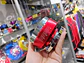 Masa desmontable Momo para volantes deportivo de acero color rojo - Miniatura 4