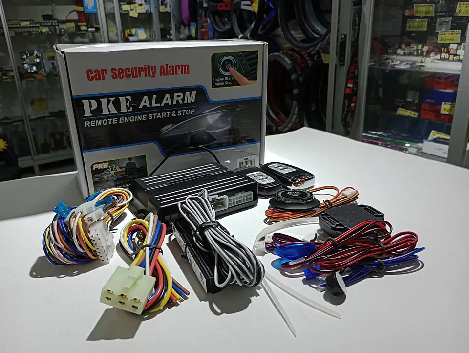 Kit Alarma de seguridad de Auto PKE con Encendido y Apagado Por Botón 1