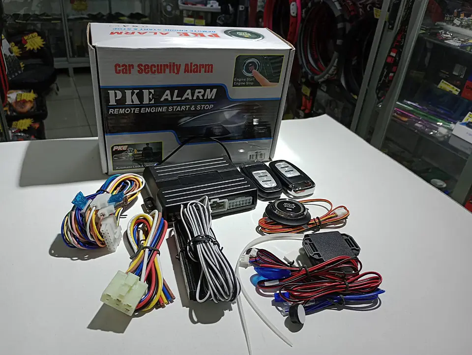 Kit Alarma de seguridad de Auto PKE con Encendido y Apagado Por Botón 2