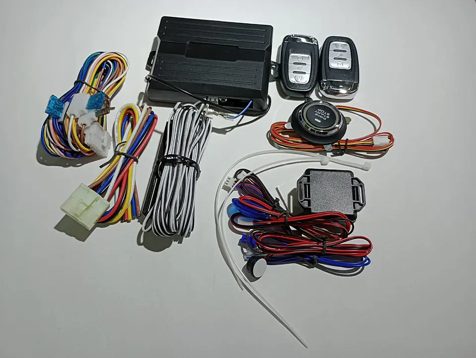 Kit Alarma de seguridad de Auto PKE con Encendido y Apagado Por Botón 5