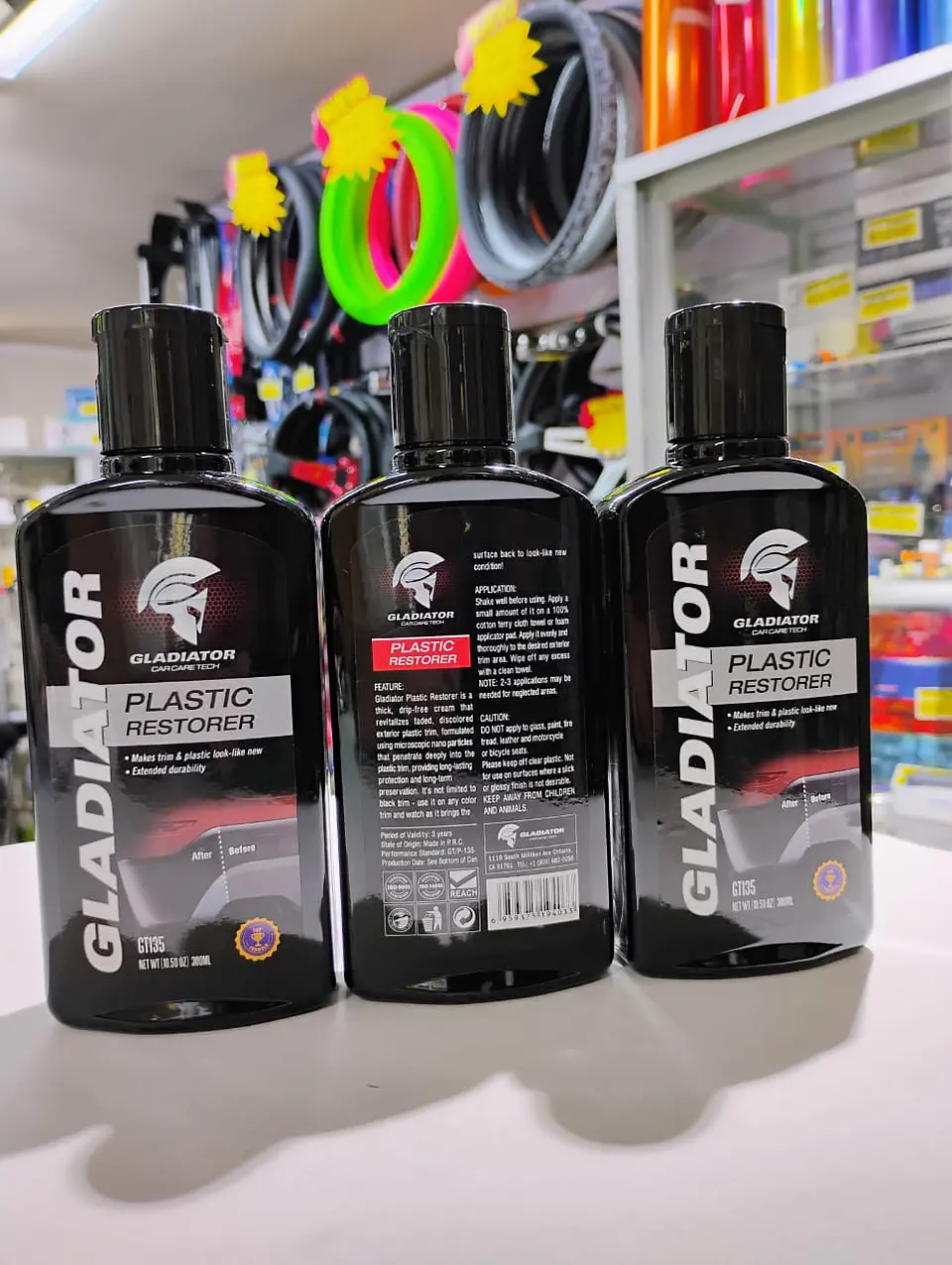 Crema Renovadora de piezas plásticas - Gladiator, revestimiento de 2