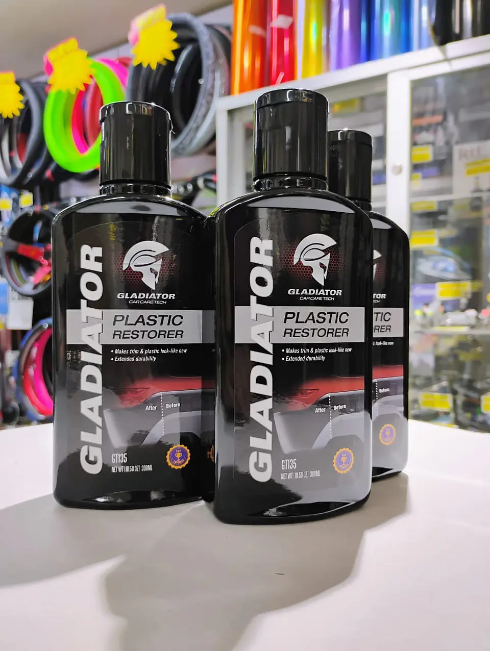 Crema Renovadora de piezas plásticas - Gladiator, revestimiento de 3