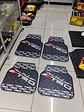 Set pisos alfombras de goma tunning TRD 4pzs - Negro/Blanco - thumbnail 1