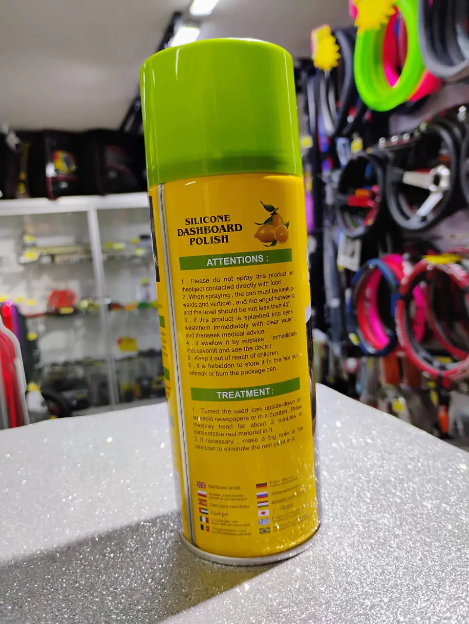 Silicona renovadora plásticos/cuero/vinilo aroma limón 450ml 7