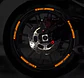 Set X5 pegatinas reflectantes Oz Racing para llantas - Naranja/Negro - Miniatura 2