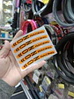 Set X5 pegatinas reflectantes Oz Racing para llantas - Naranja/Negro - Miniatura 7