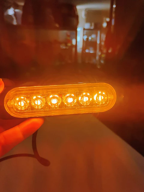 Barra de Luz LED estroboscópica de emergencia 6 led 18 watts