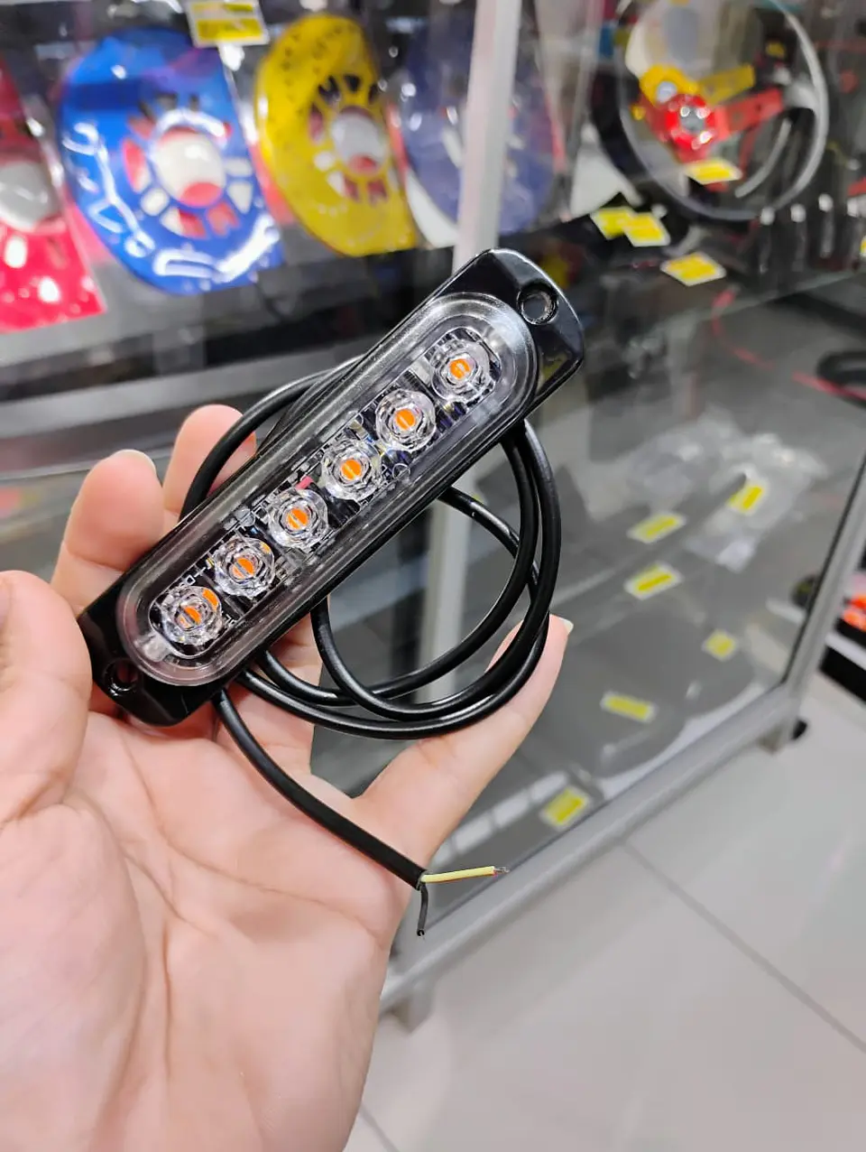 Barra de Luz LED estroboscópica de emergencia 6 led 18 watts 9