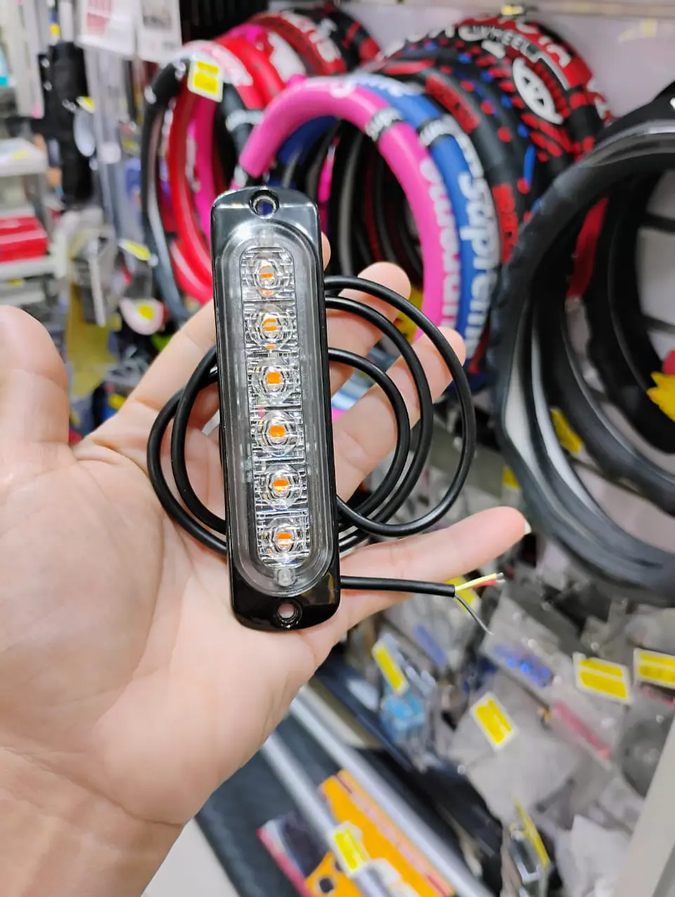 Barra de Luz LED estroboscópica de emergencia 6 led 18 watts 15