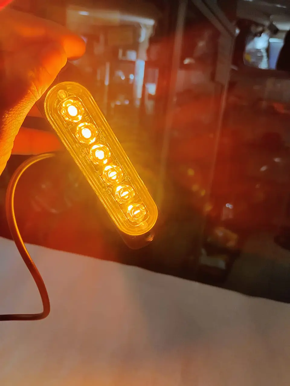 Barra de Luz LED estroboscópica de emergencia 6 led 18 watts 16