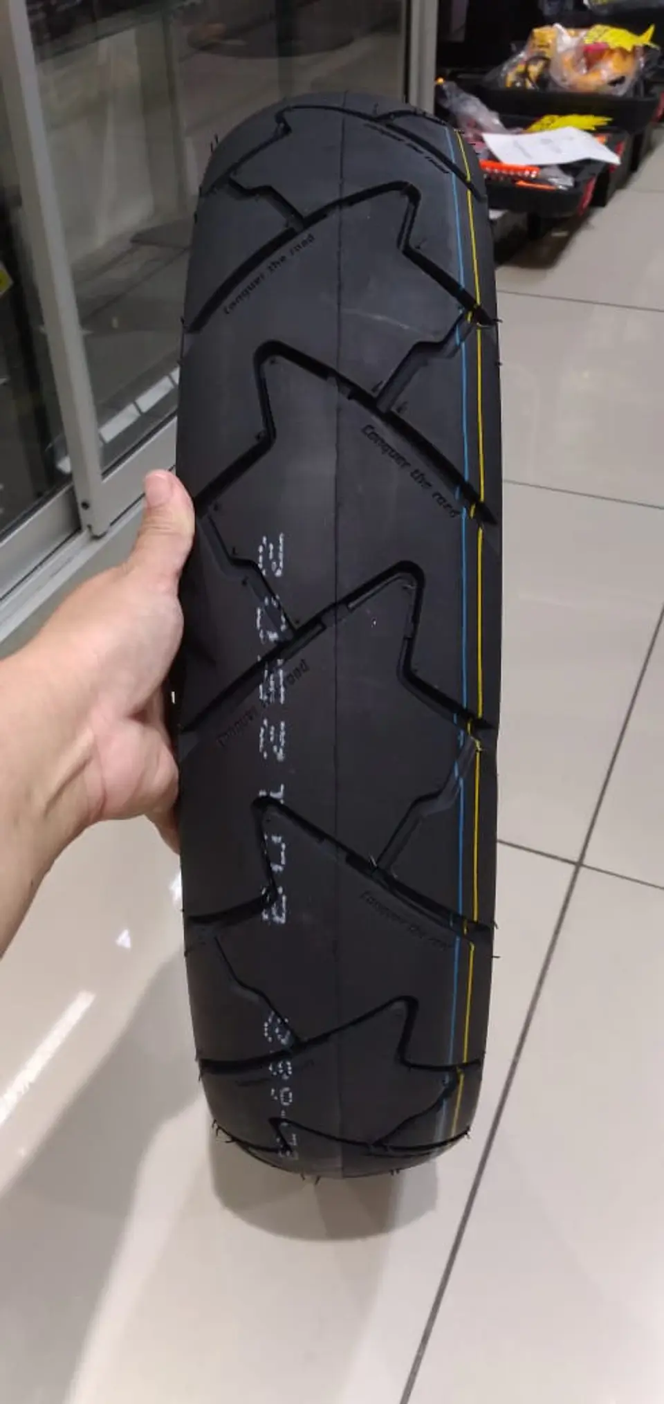 X1 Neumático 120 80 17 llanta de moto tubular para calle 8