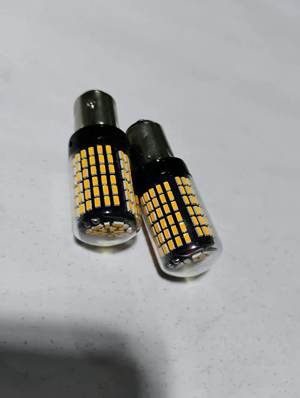 Par de Ampolletas Led doble contacto 2 contactos BAYD15D P21/5W 10