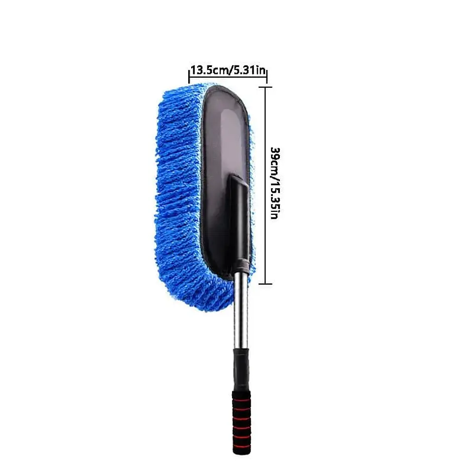 Mopa plumero microfibra extensible, elimina polvo - Azul 3
