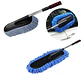 Mopa plumero microfibra extensible, elimina polvo - Azul - Miniatura 4
